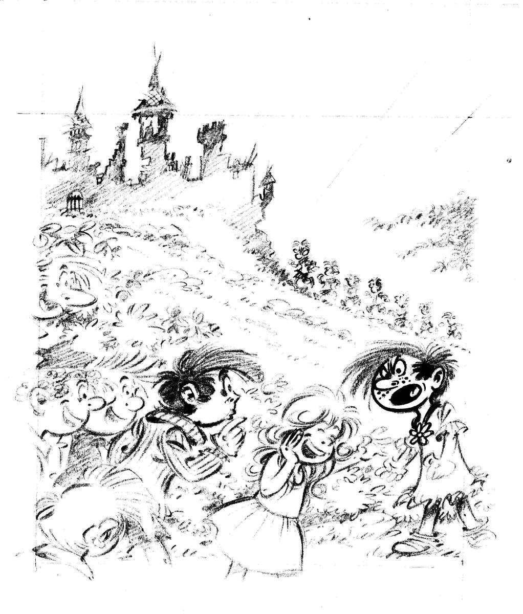 TOTOCHE, couverture originale crayonnée, Trésor des oubliettes