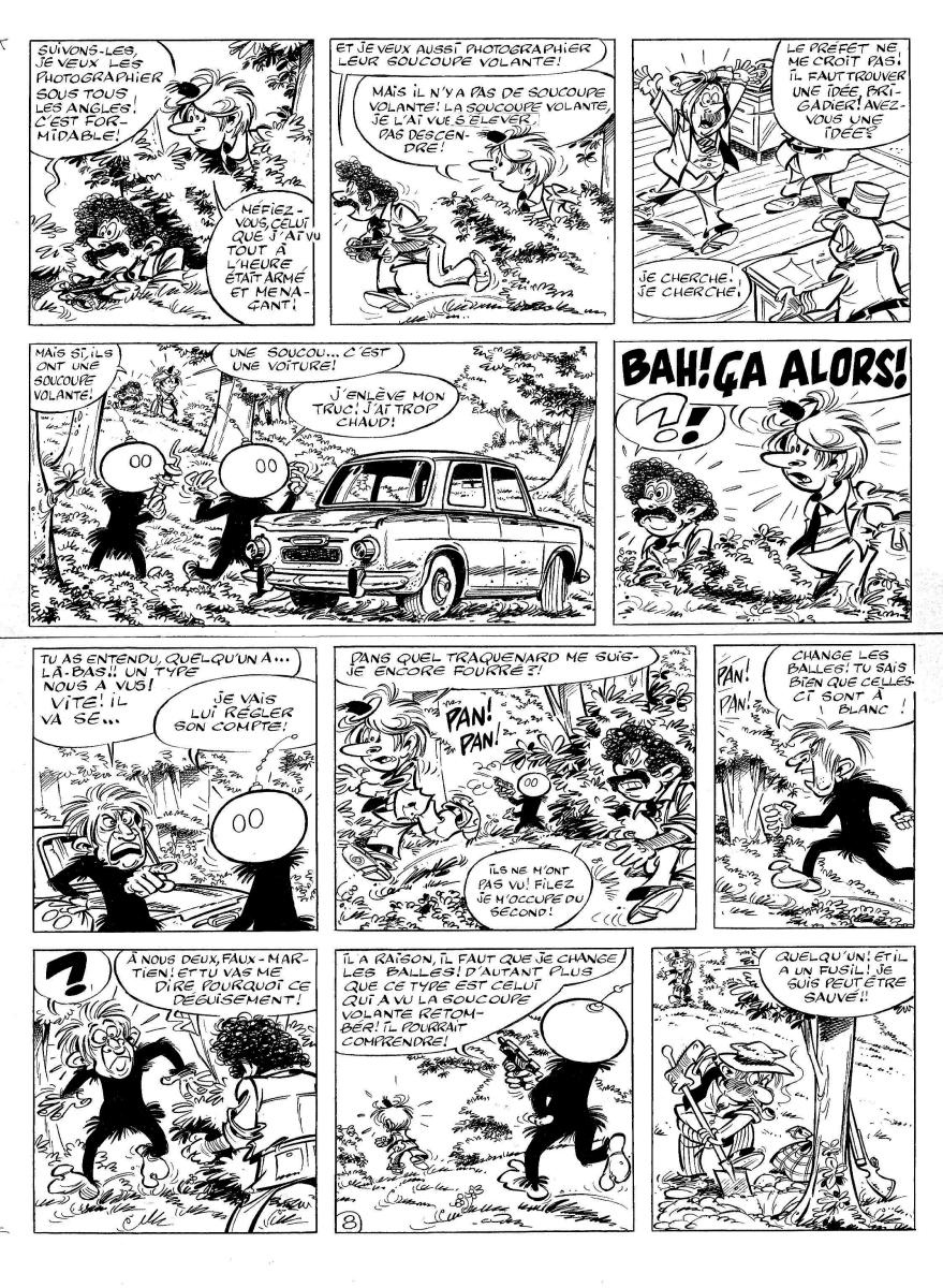 VALENTIN LE VAGABOND, planche originale 8 Aux fous