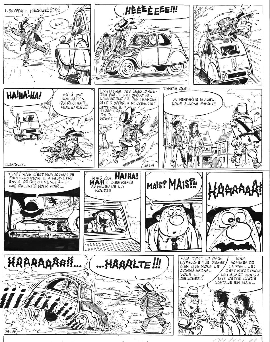 Planche originale 31 de VALENTIN LE VAGABOND - Les Mauvais instincts