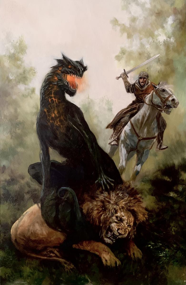 Yvain le Chevalier au Lion   Tome 2  Couverture Originale